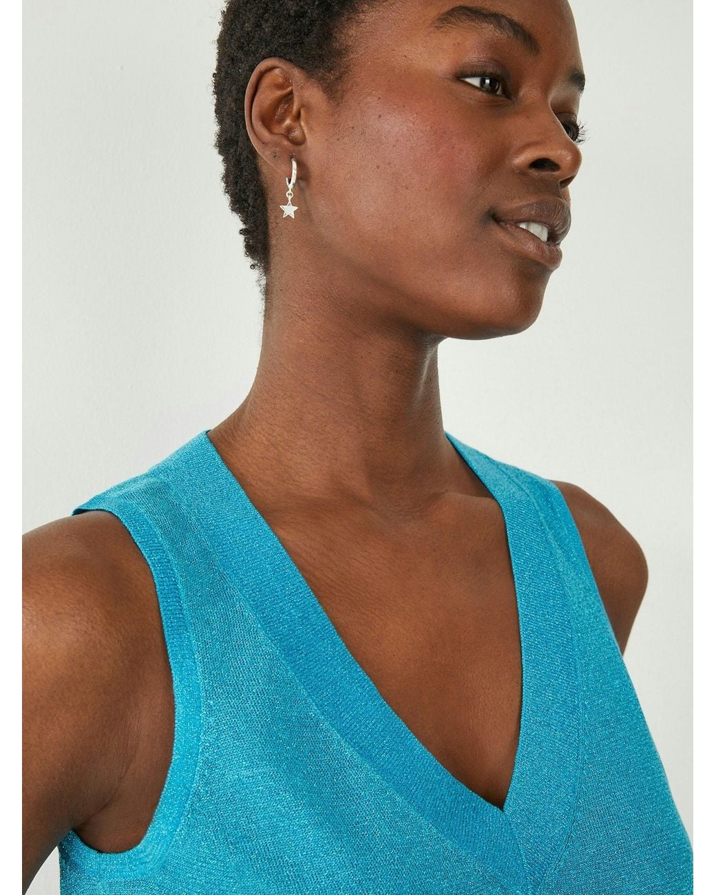 Hush Blue Marine Knitted Vest