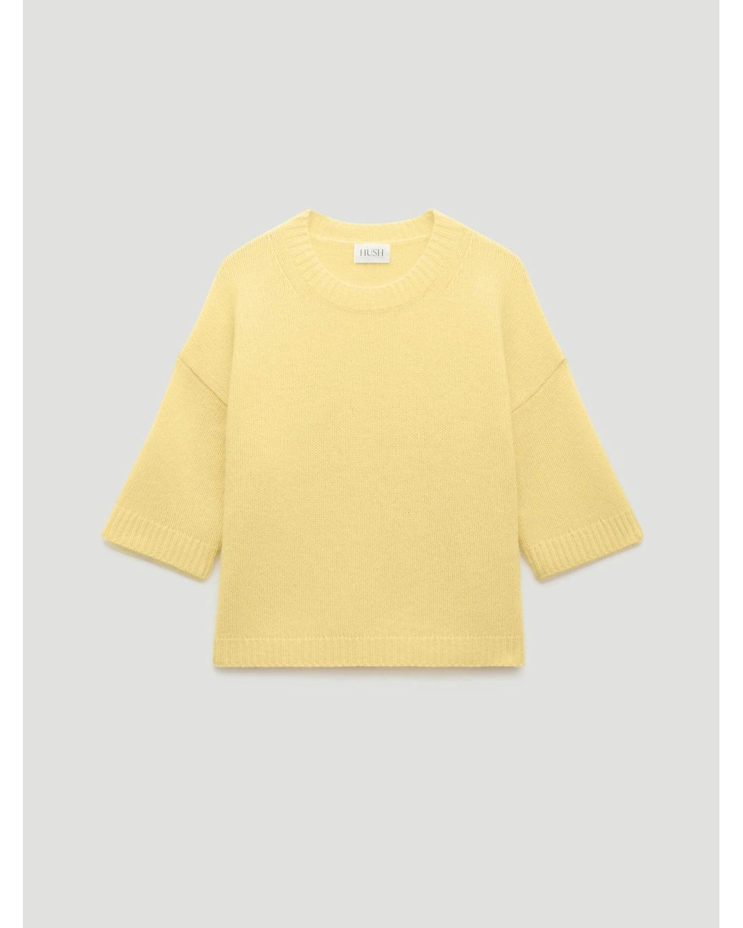 Hush Yellow Cherrie Chunky Cashmere Tee