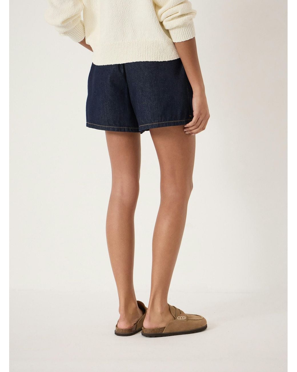 Hush Blue Betty Denim Pull On Shorts