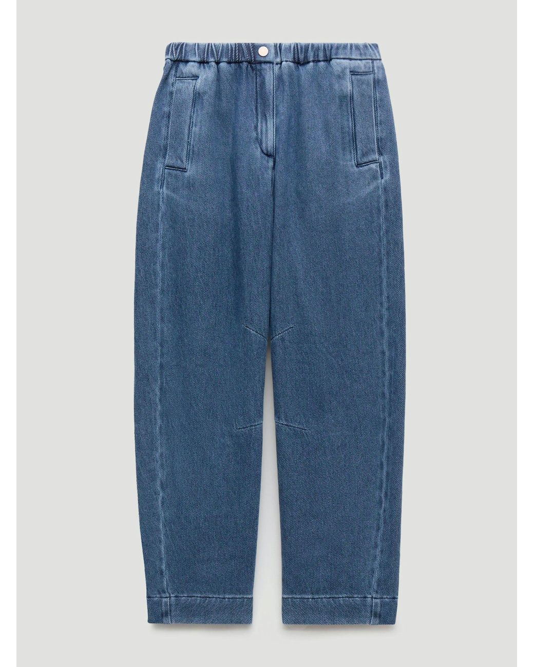 Hush Blue Supersoft Denim Barrel Leg Jeans