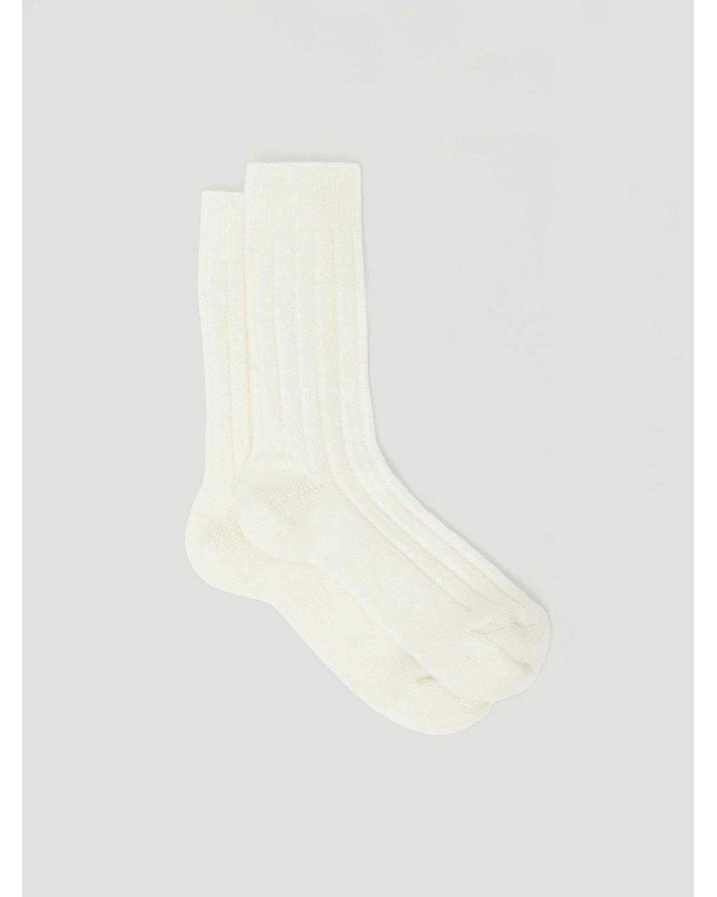Hush White Murica Wool Blend Socks