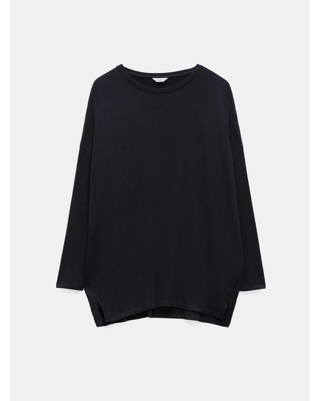 Hush Black Gillian Wide Jersey Top