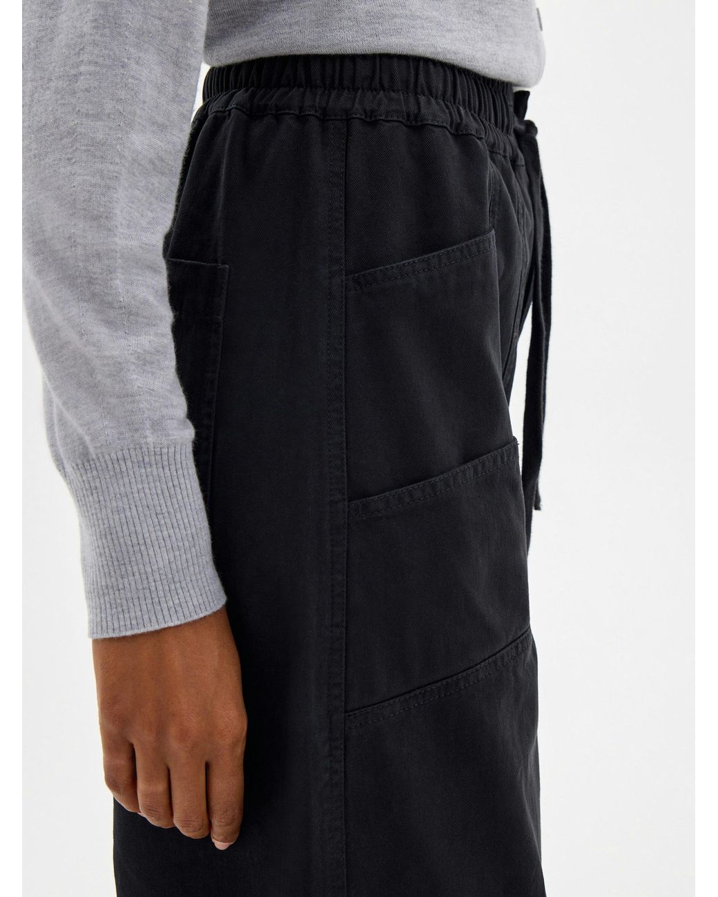 Hush Red Sanna Barrel Leg Washed Trousers
