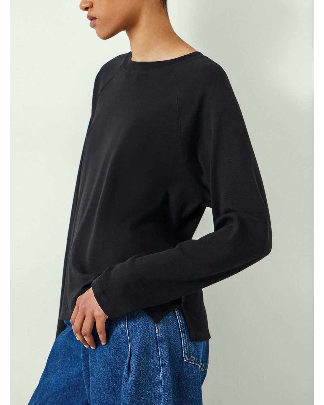 Hush Blue Matilda Cotton Raglan Top
