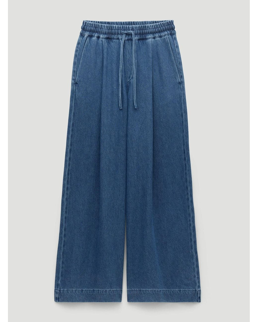 Hush Blue Taylor Wide Leg Supersoft Jeans