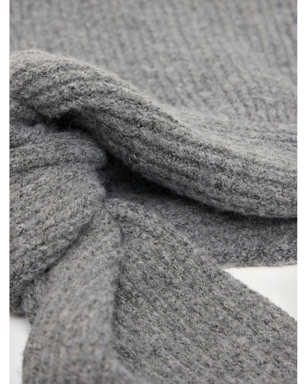 Hush Black Knitted Hooded Scarf