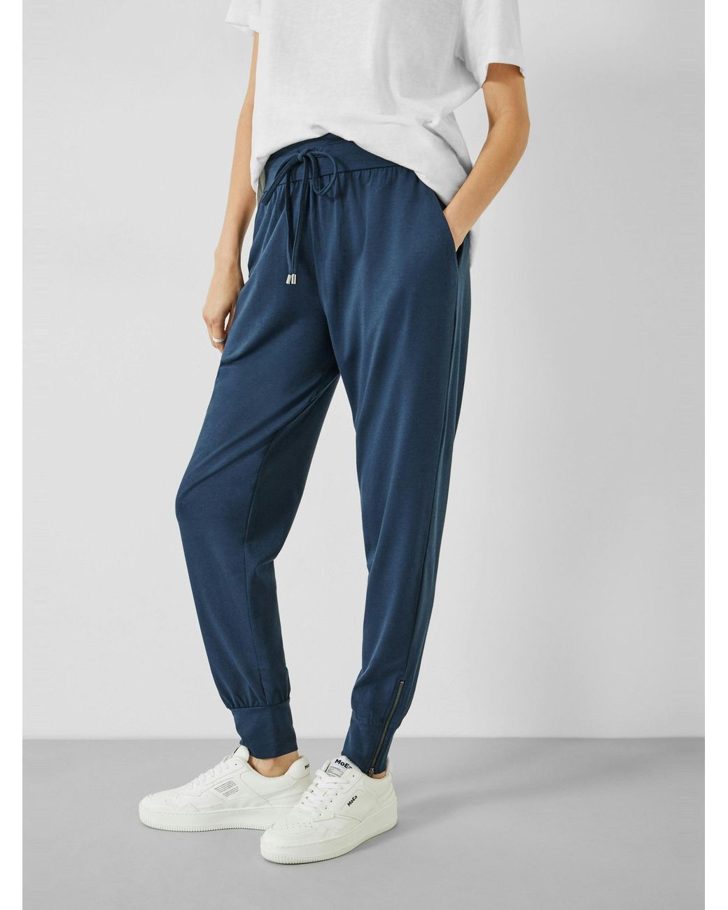 Hush Blue Amie Zip Cuffed Joggers
