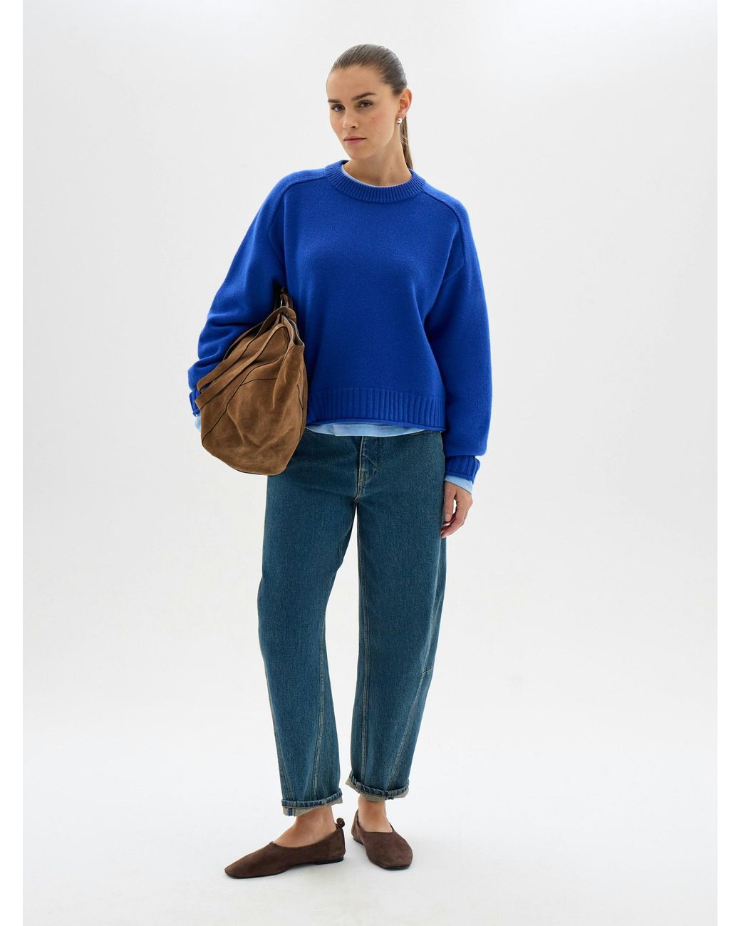 Hush Blue Nina Merino Wool Jumper