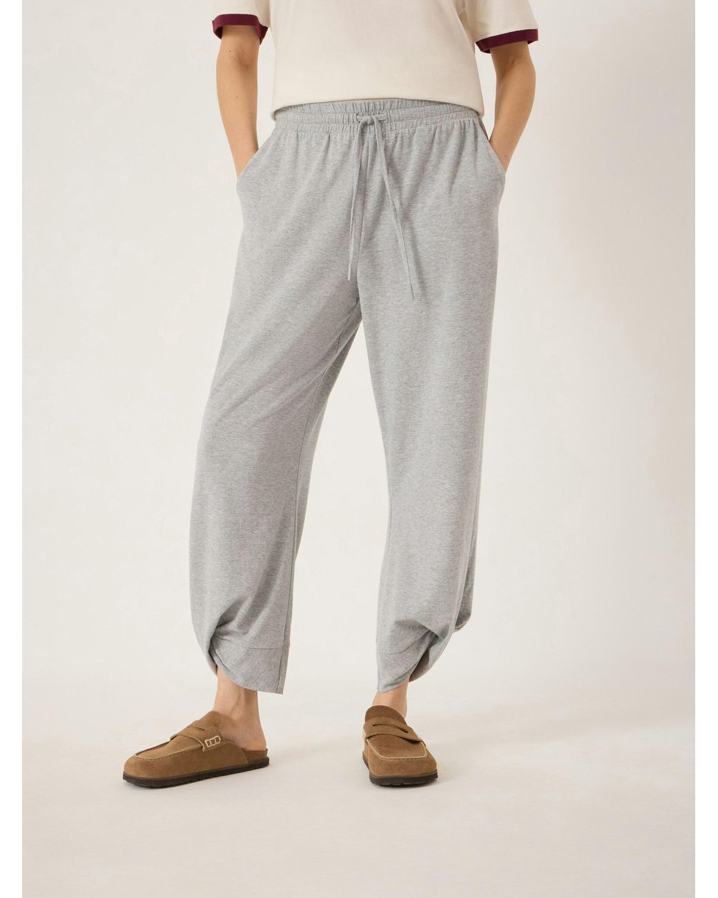 Hush Natural Amie Hem Detail Jogger