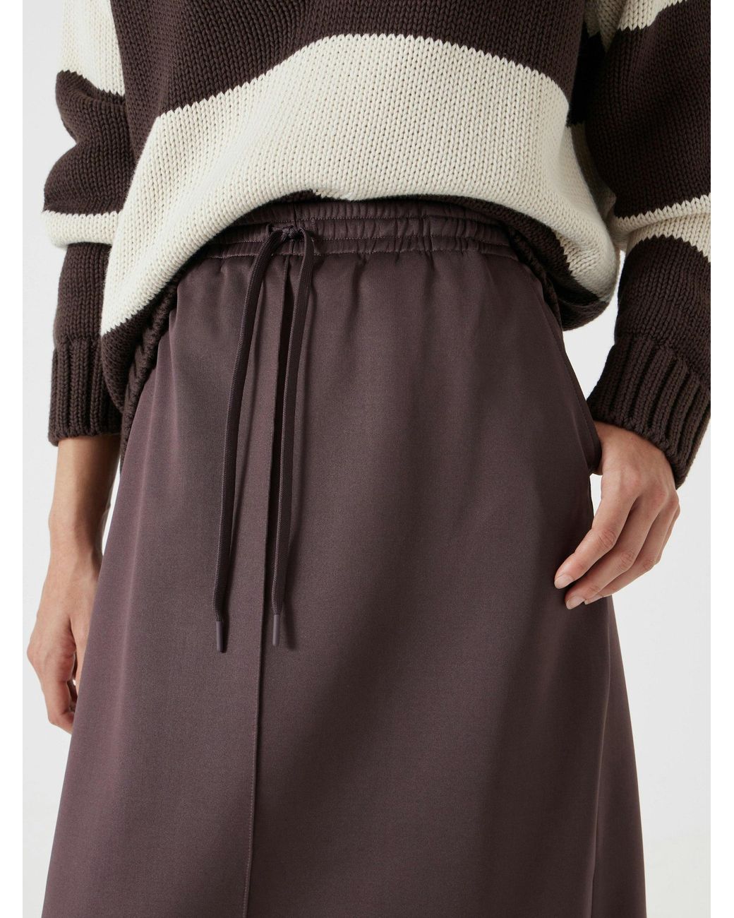 Hush Multicolor Harrison Pintuck Jersey Skirt