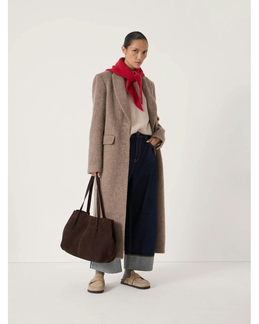 Hush Pink Suede Wing Tote Bag