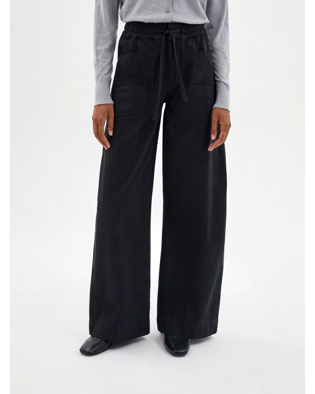 Hush Red Sanna Barrel Leg Washed Trousers