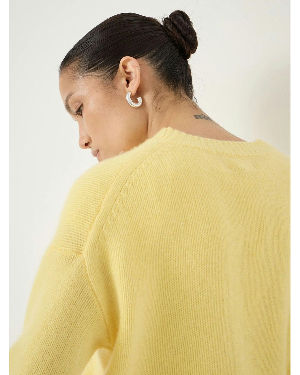 Hush Yellow Cherrie Chunky Cashmere Tee