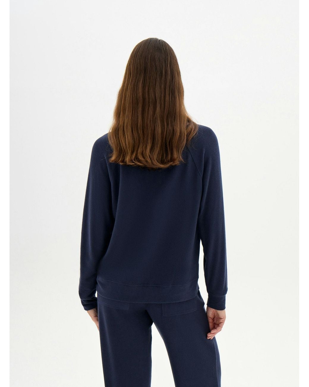 Hush Blue Harriet Henley Super Soft Top