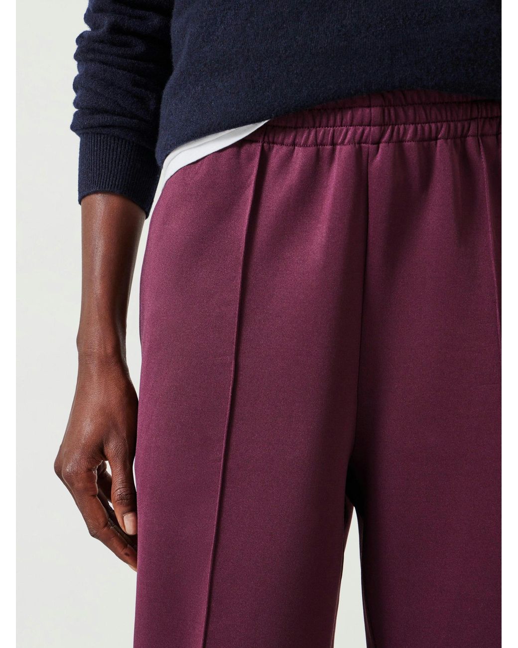 Hush Red Harrison Pintuck Joggers