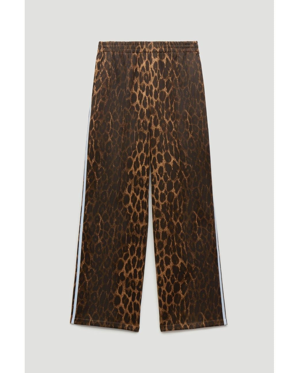 Hush White Harrison Animal Print Side Stripe Joggers