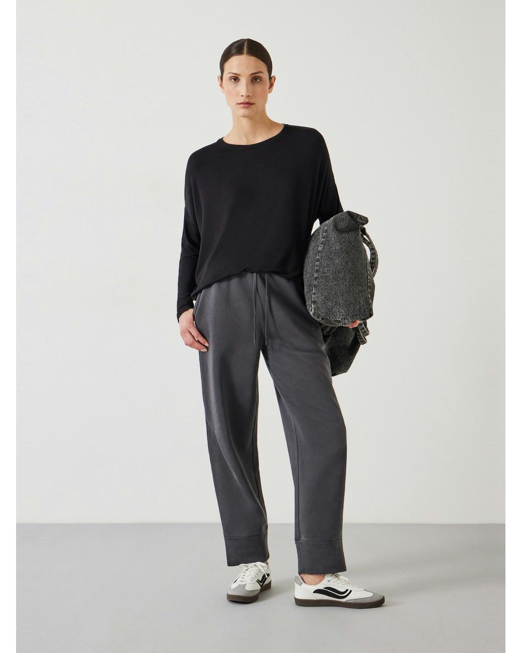 Hush Black Gillian Wide Jersey Top