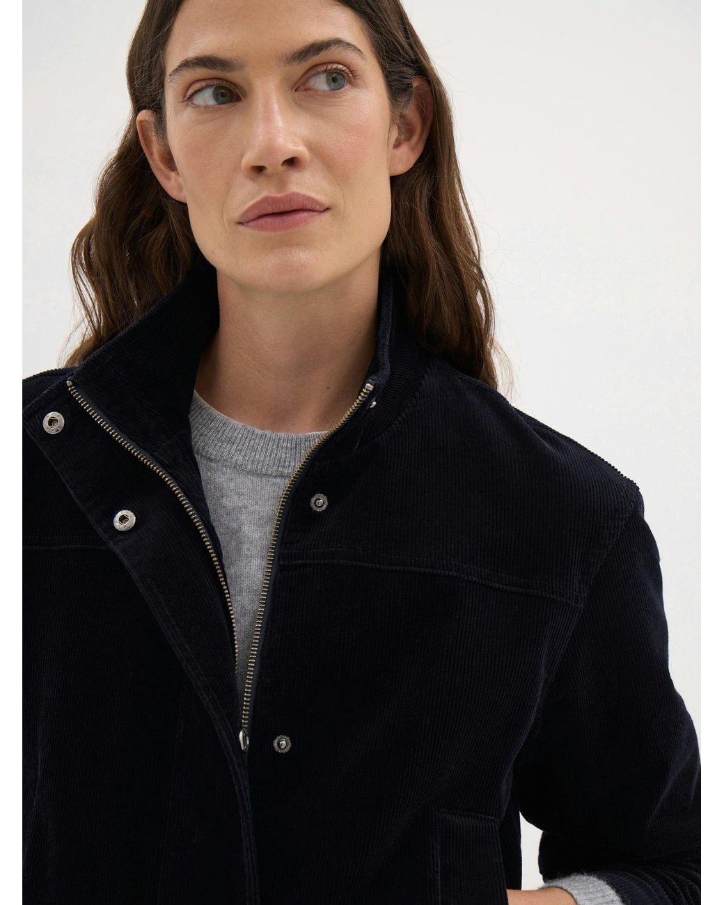 Hush Blue Kiro Cord Bomber Jacket