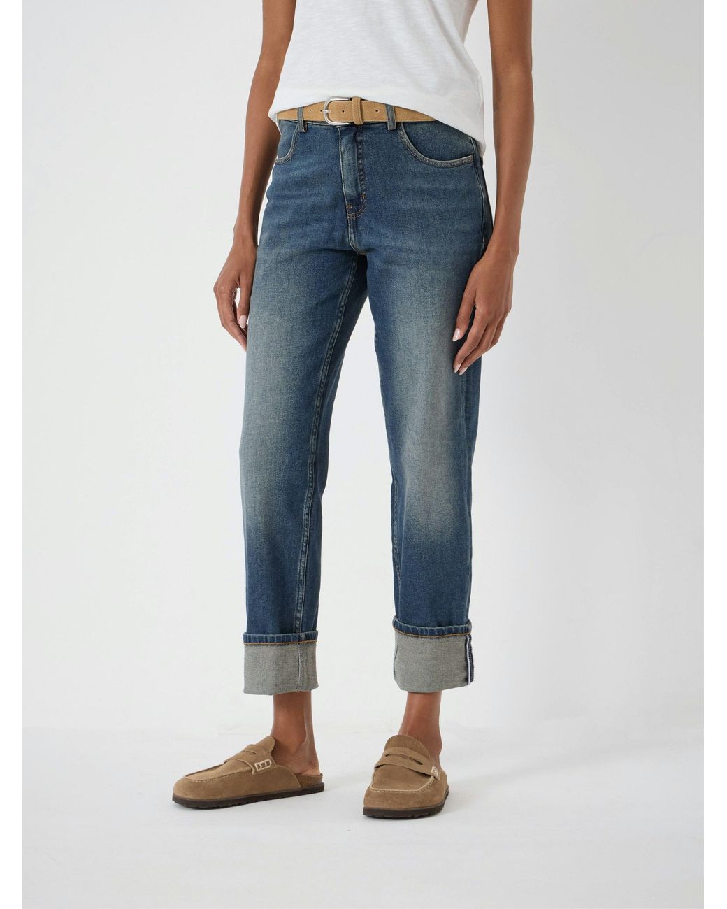 Hush Blue Agnes 2.0 Turn Up Jeans