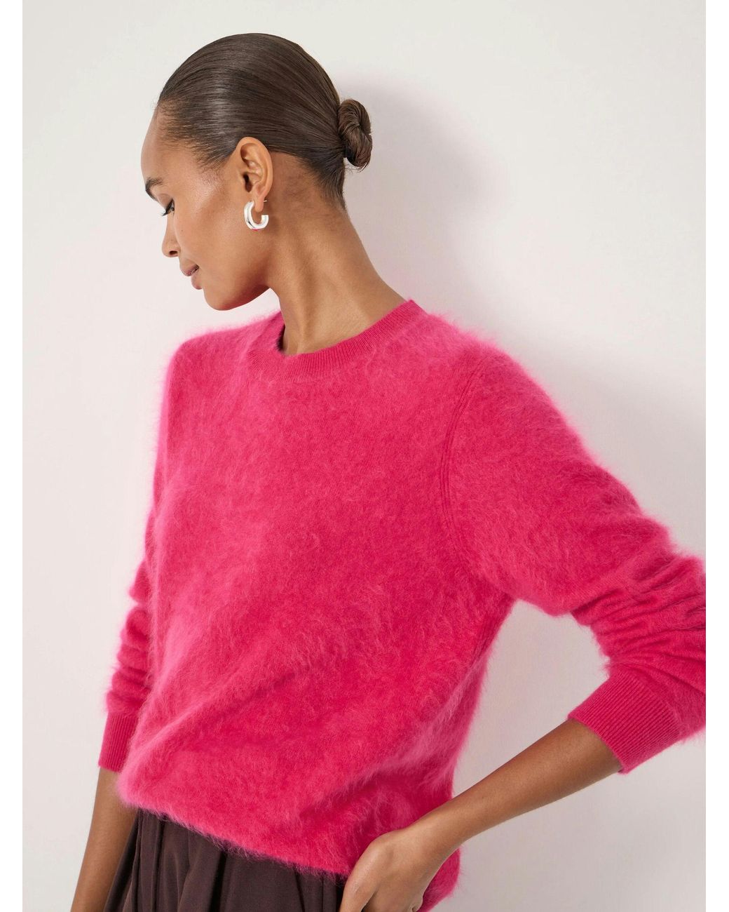 Hush Red Brushed Cashmere Jumper