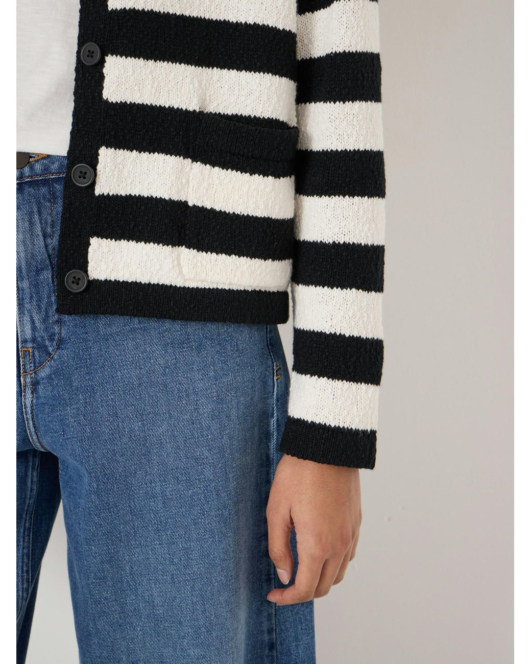 Hush Blue Tess Textured Cotton Blend Cardigan