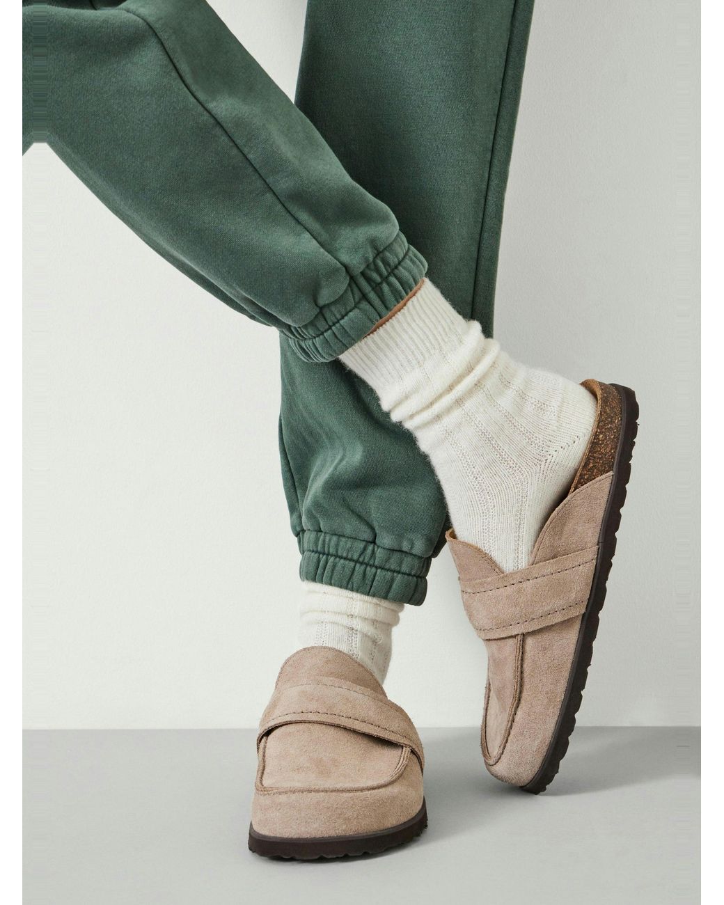 Hush White Murica Wool Blend Socks