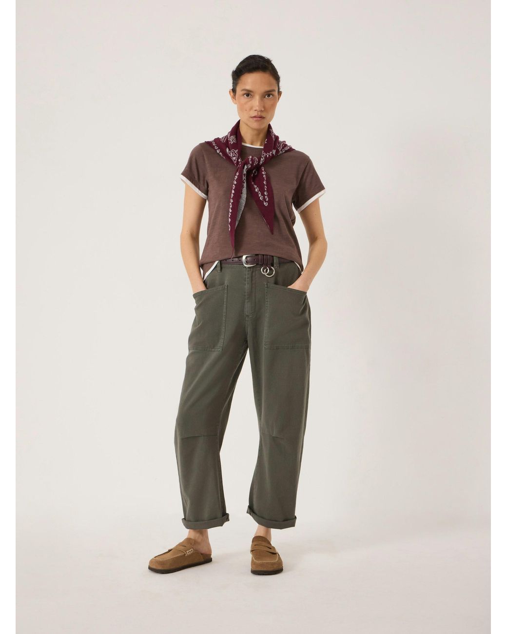 Hush Multicolor Winona Cotton Double Layer Slim T-Shirt