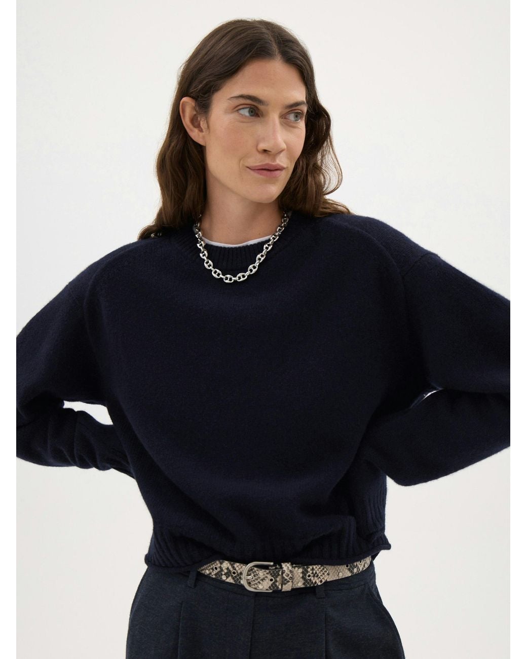 Hush Blue Nina Merino Wool Jumper
