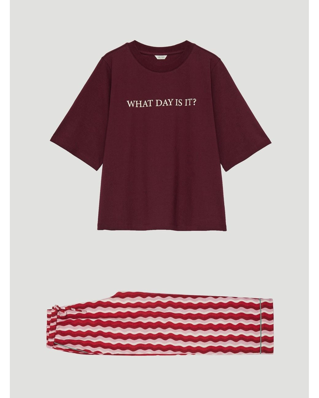 Hush Red Louisa Short Sleeve Pyjama Set