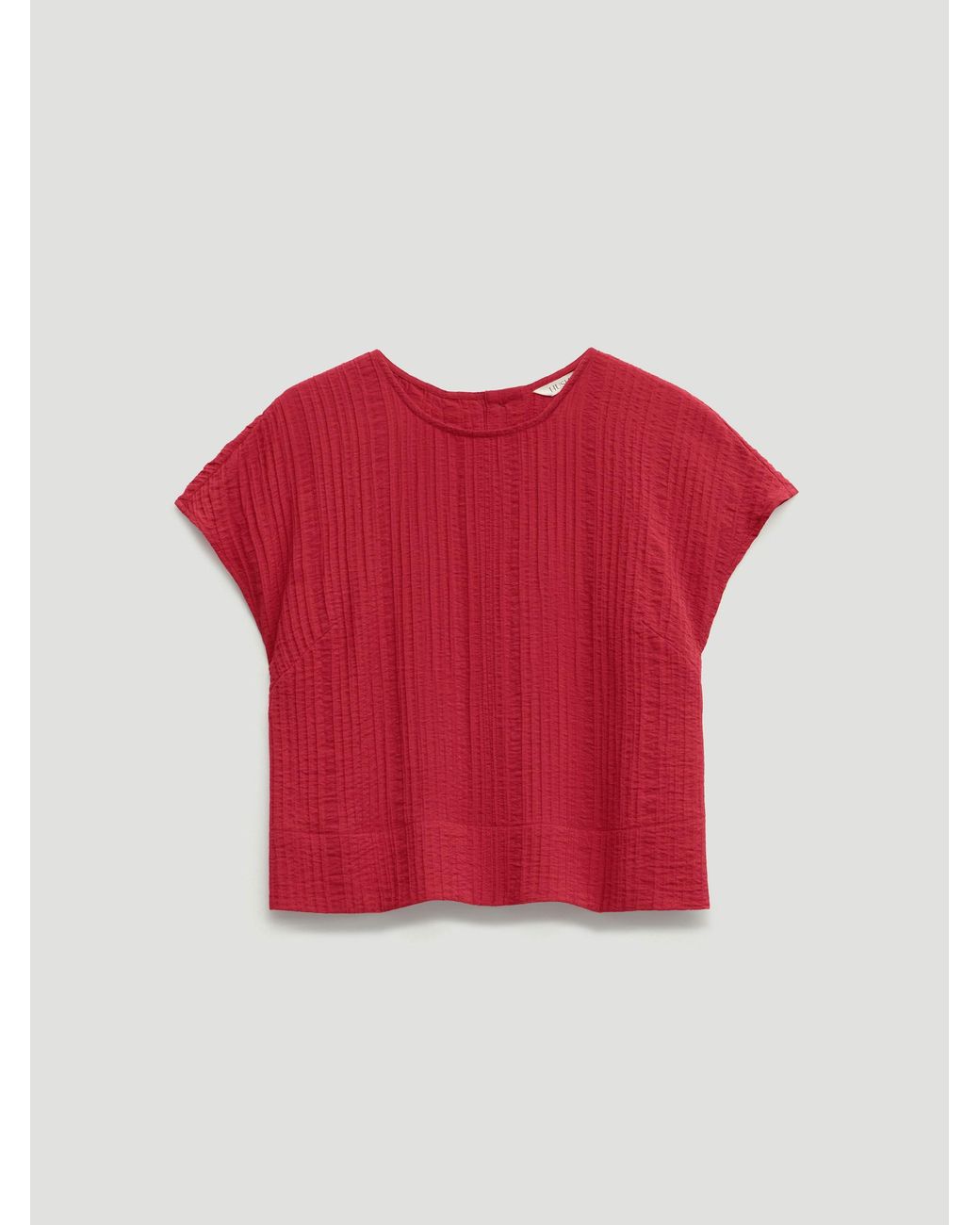 Hush Rein Crinkle Textured Shell Top