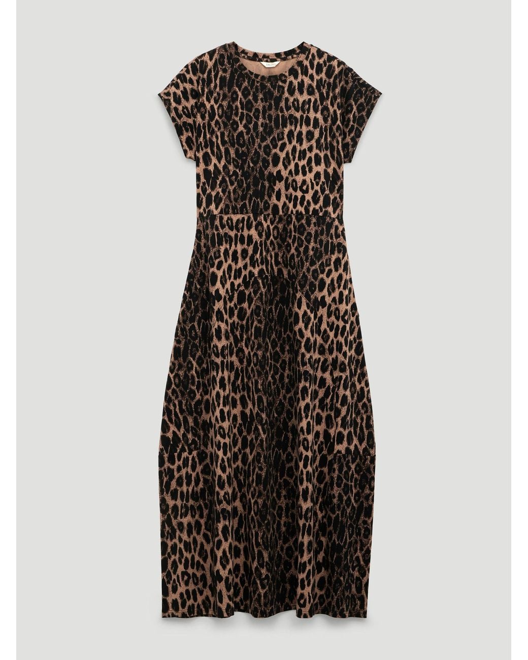 Hush Natural Thelma Cap Sleeve Barrel Jersey Midi Dress