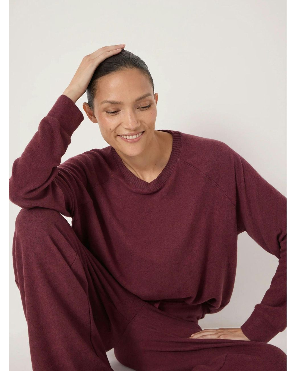 Hush Red Elle Supersoft Raglan Top