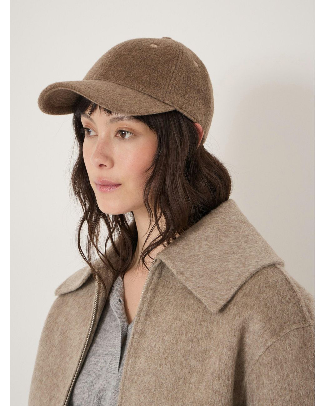 Hush Brown Wrenly Wool Blend Cap