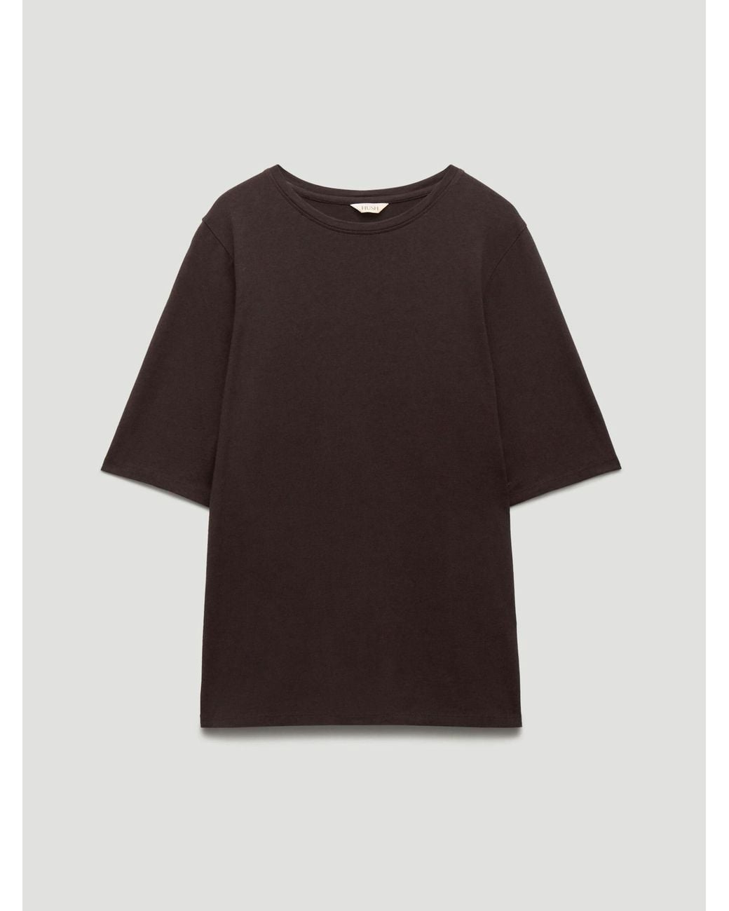 Hush Black Reece Drapey T-Shirt