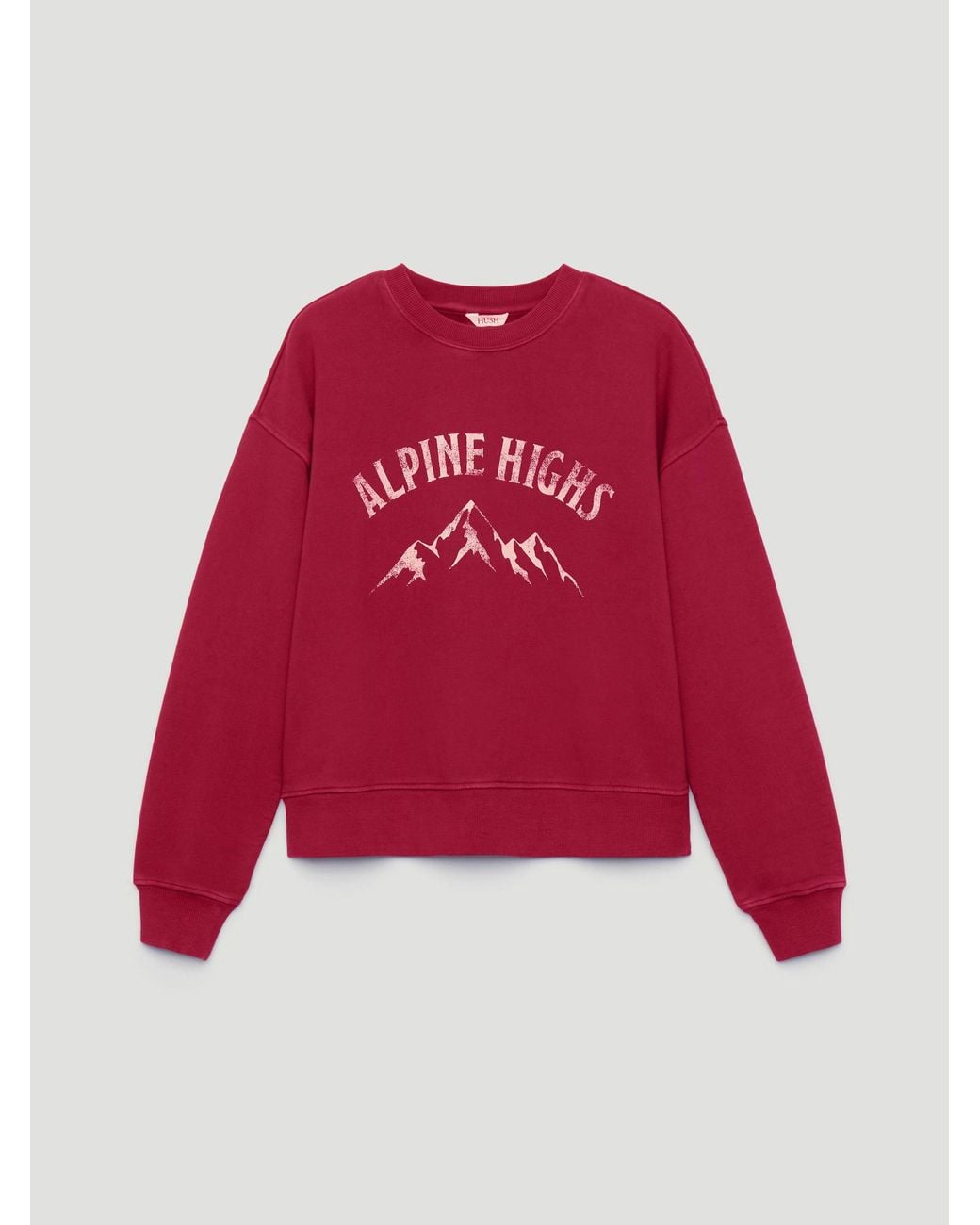 Hush Red Alpine Highs Cotton Graphic Sweatshirt