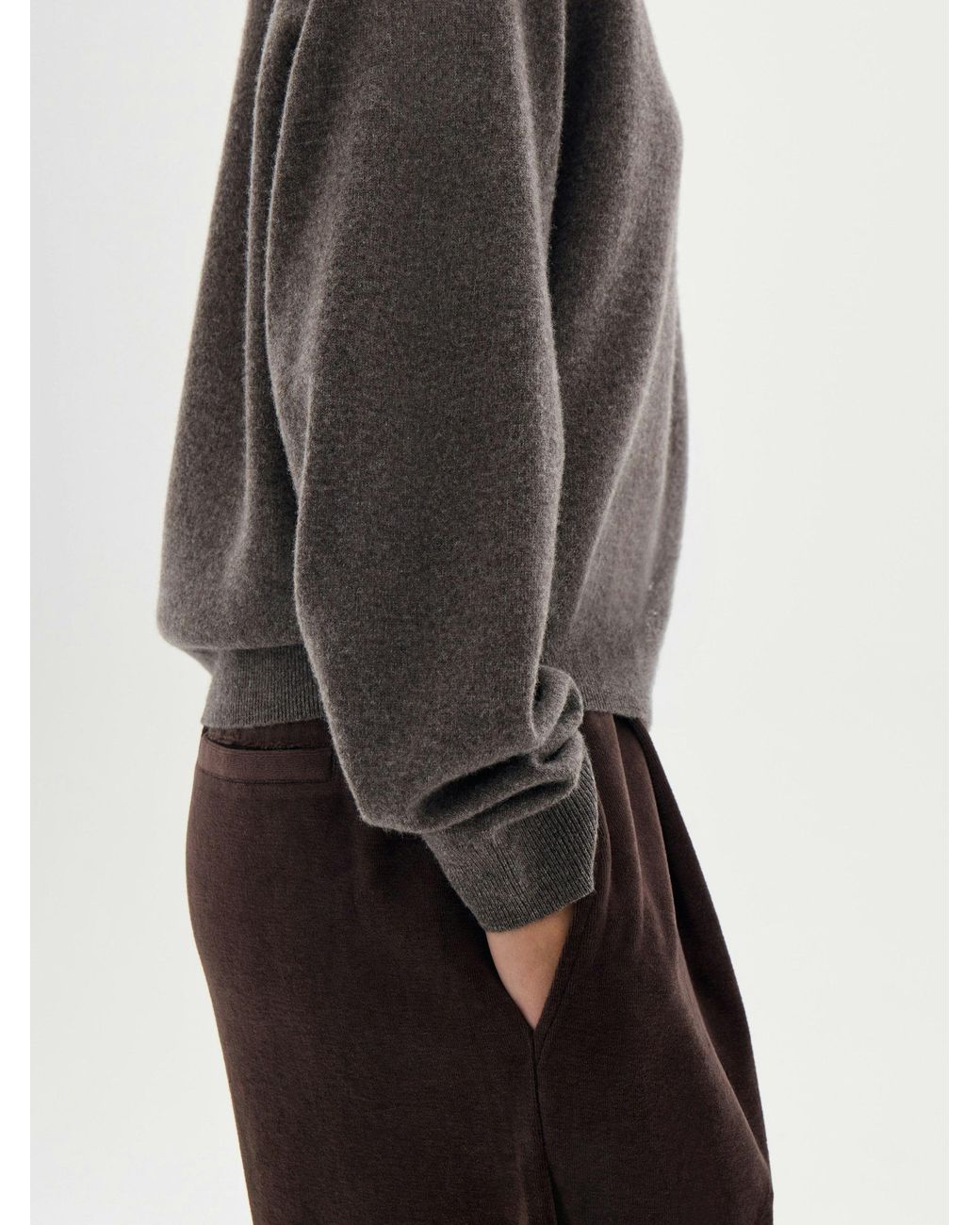 Hush Black Anastasia Brushed Merino Wool Jumper