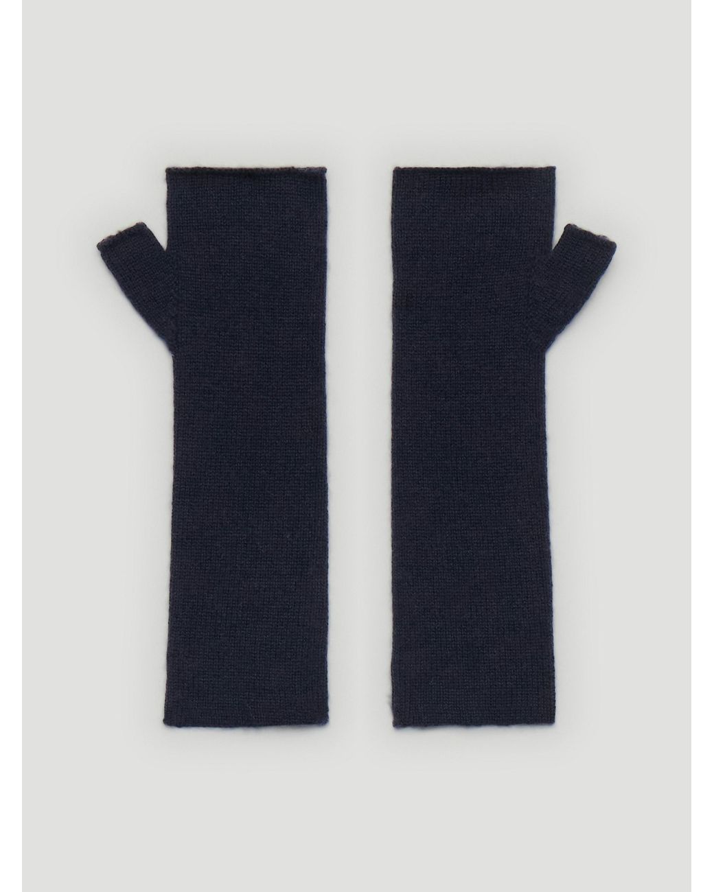 Hush Black Long Fingerless Cashmere Glove