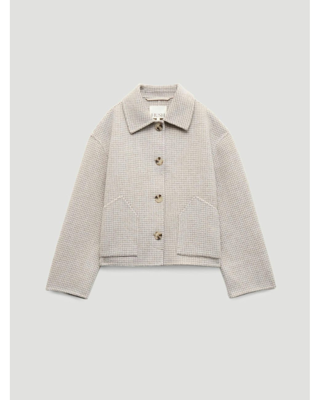 Hush Natural Verity Wool Double Faced Jacket