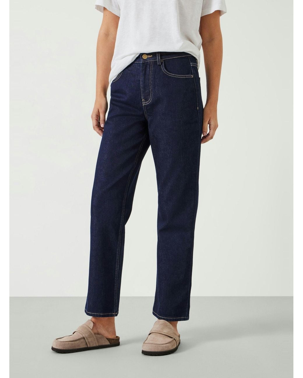 Hush Blue Alexa Straight Leg Jeans