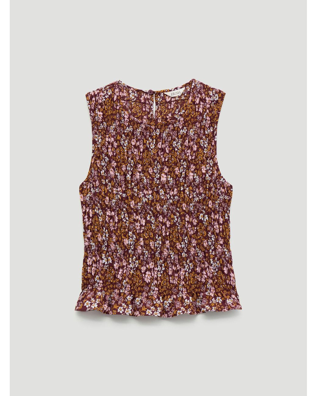 Hush Shirred Chiffon Top