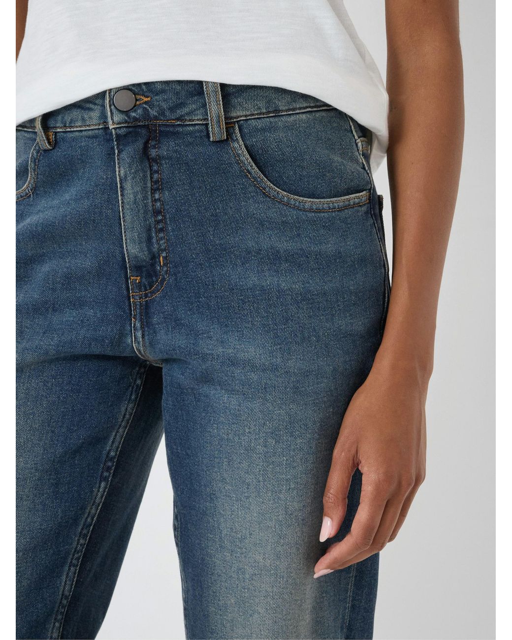 Hush Blue Agnes 2.0 Turn Up Jeans