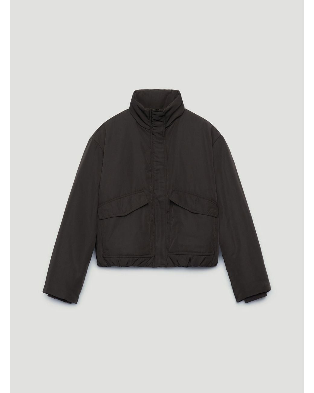 Hush Red Blythe Funnel Neck Padded Jacket