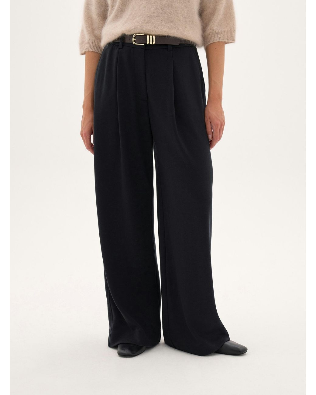 Hush Blue Rian Premium Jersey Tailored Trousers
