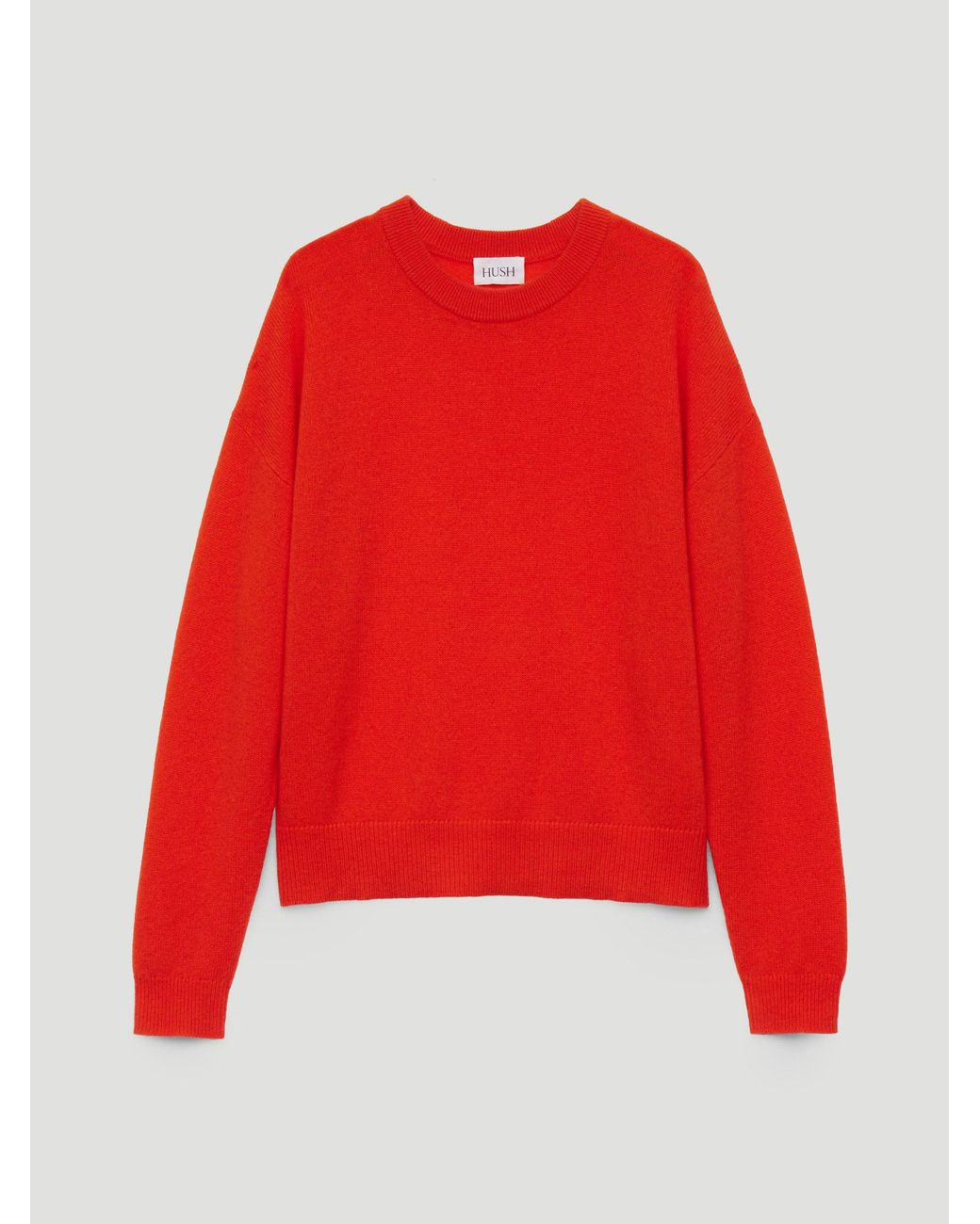 Hush Orange Avery Cashmere Crew Neck Jumper