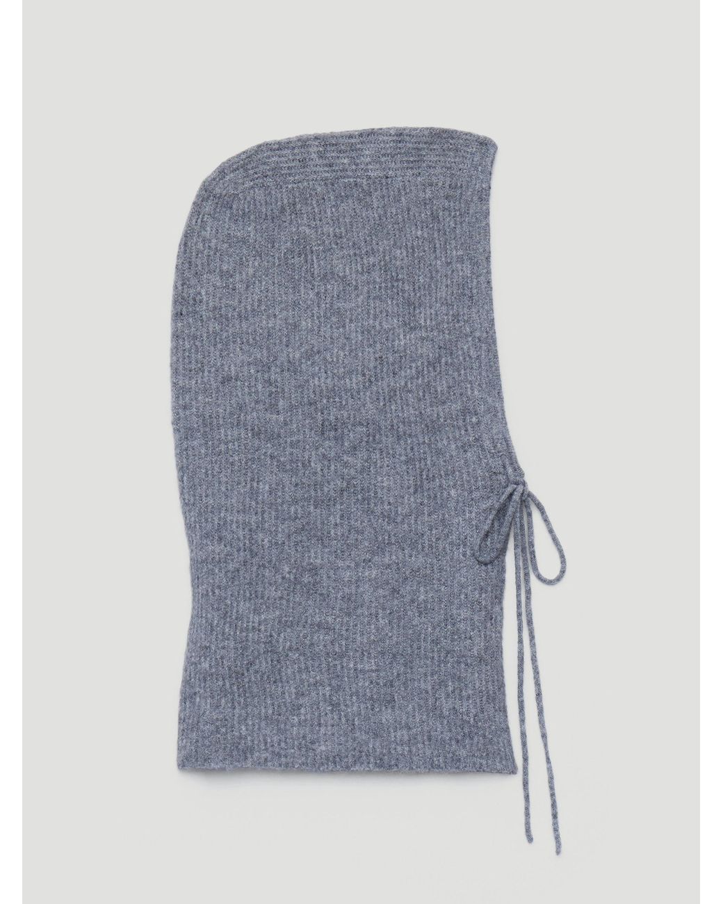 Hush Gray Lucinda Drawstring Knitted Hood