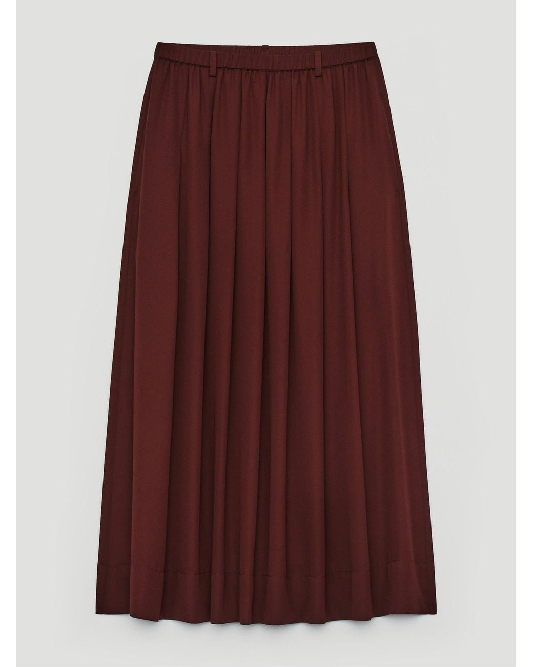Hush Multicolor Ivy Chiffon Pleated Midi Skirt