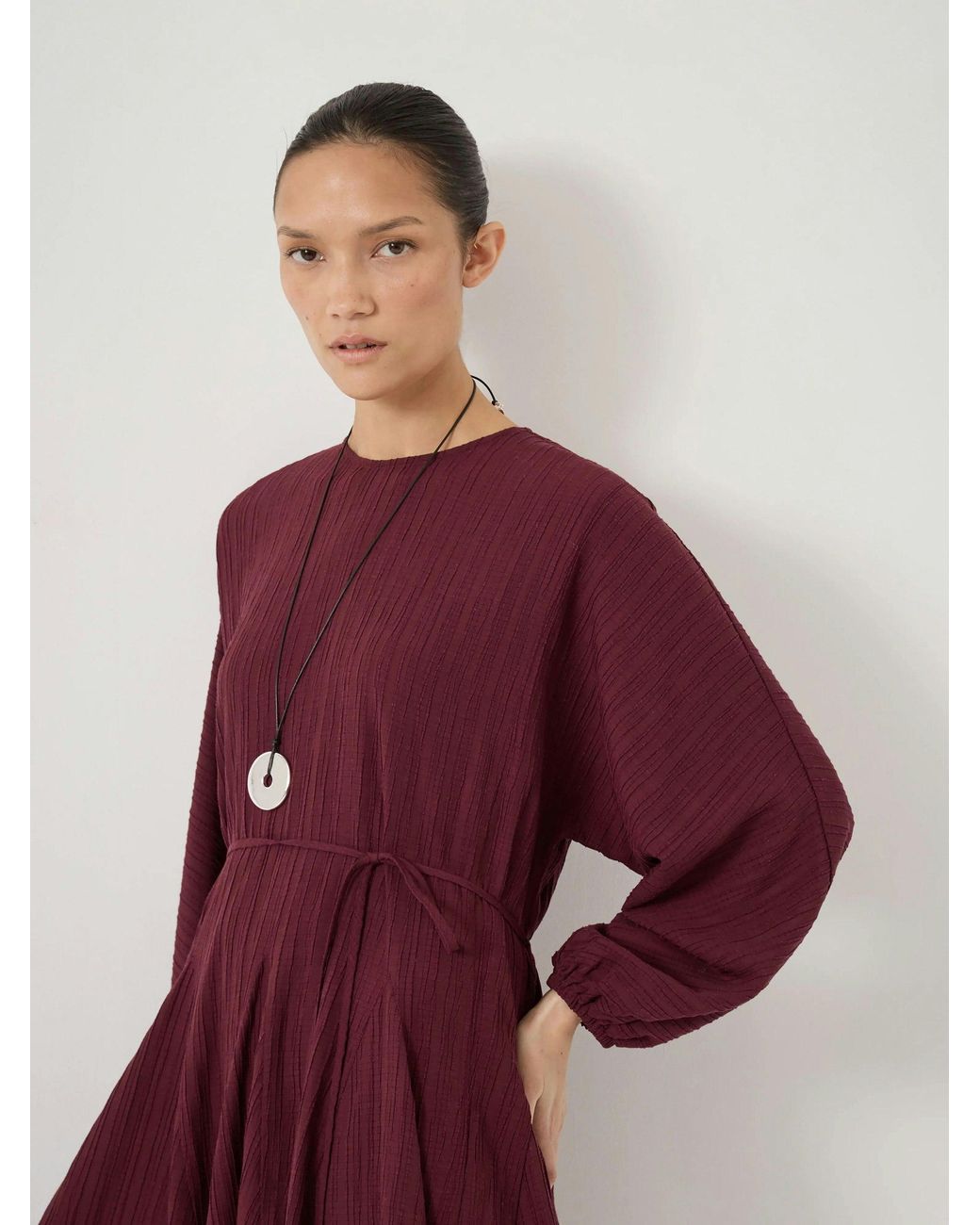Hush Red Thorne Godet Skirt Mini Dress