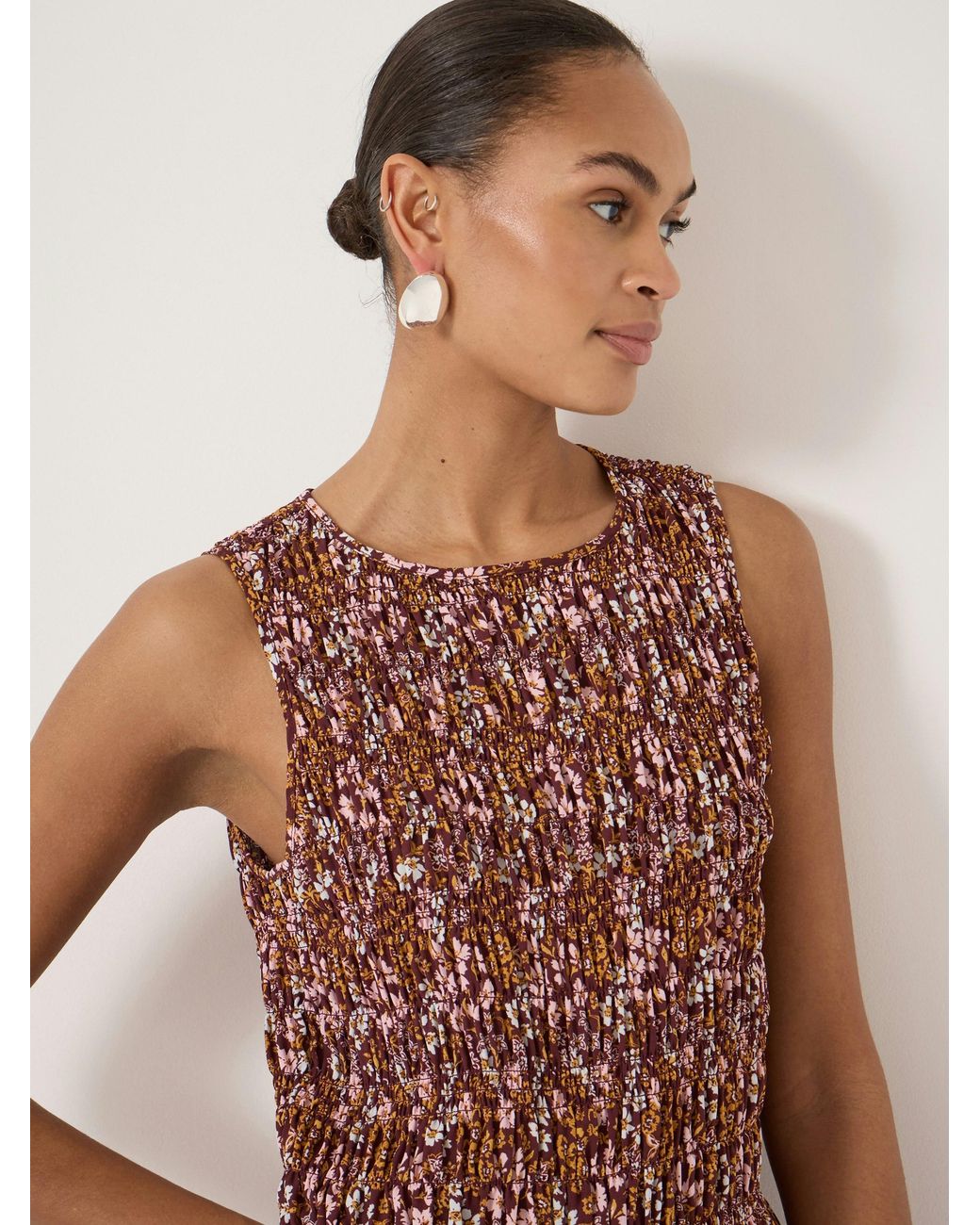 Hush Shirred Chiffon Top