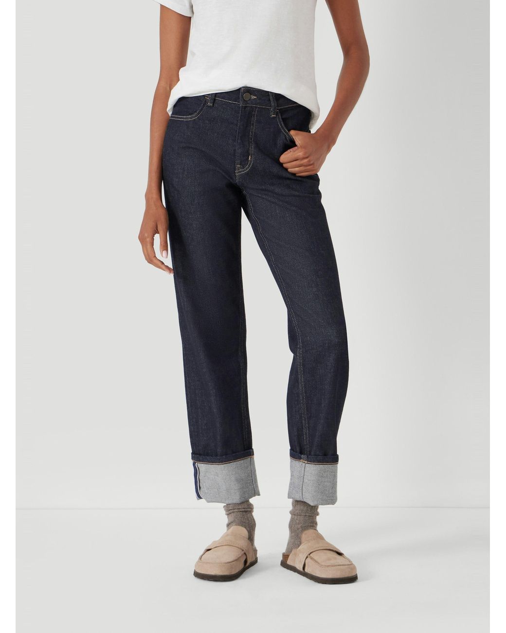 Hush Blue Agnes 2.0 Turn Up Jeans