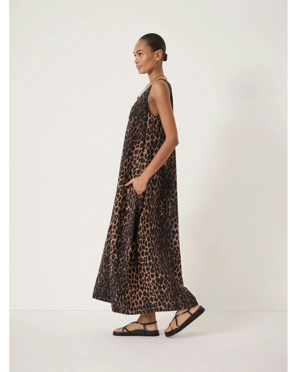 Hush Natural Liddie Barrel Tank Maxi Dress